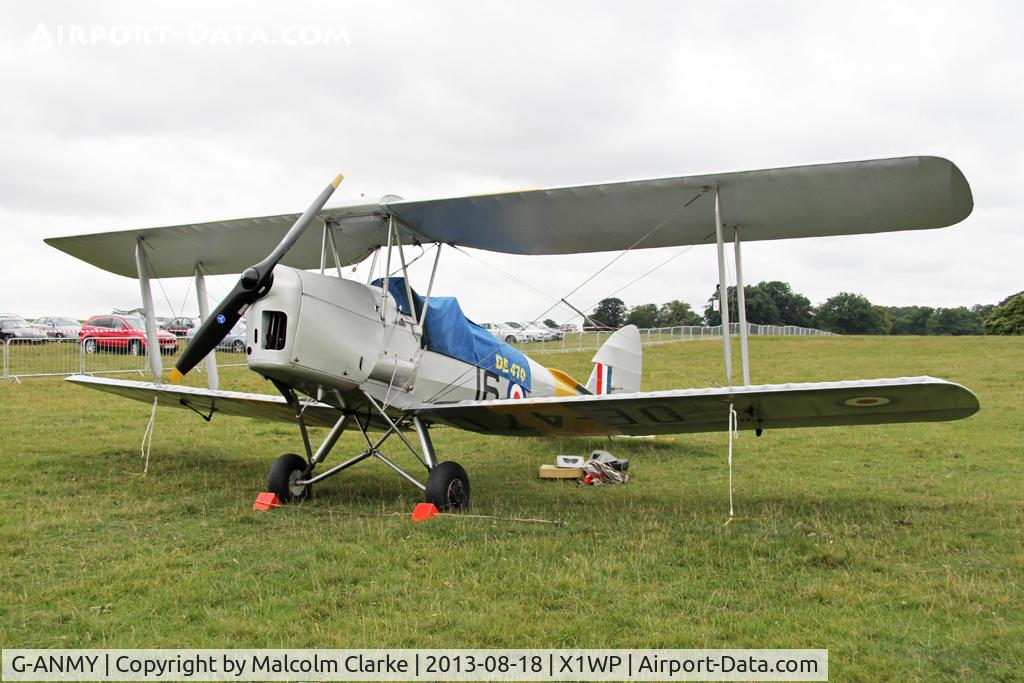 G-ANMY, 1942 De Havilland DH-82A Tiger Moth II C/N 85466, De Havilland DH-82A Tiger Moth II at The De Havilland Moth Club's 28th International Moth Rally at Woburn Abbey. August 2013.