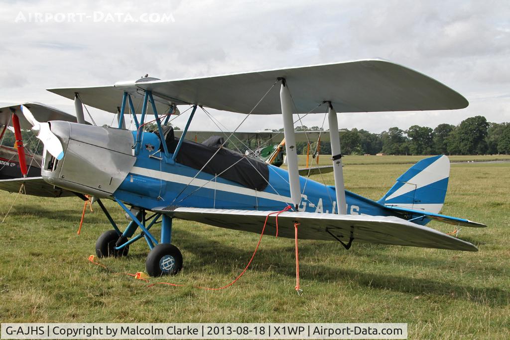 G-AJHS, 1941 De Havilland DH-82A Tiger Moth II C/N 82121, De Havilland DH-82A Tiger Moth II at The De Havilland Moth Club's 28th International Moth Rally at Woburn Abbey. August 2013.