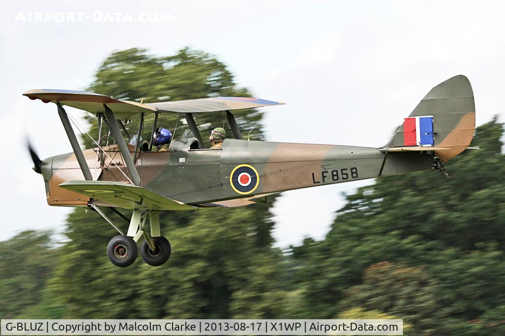 G-BLUZ, 1944 De Havilland DH.82B Queen Bee C/N 1435, De Havilland DH-82B Queen Bee at The De Havilland Moth Club's 28th International Moth Rally at Woburn Abbey. August 2013.