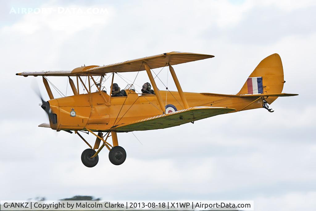 G-ANKZ, 1938 De Havilland DH-82A Tiger Moth II C/N 3803, De havilland DH-82A Tiger Moth II at The De Havilland Moth Club's 28th International Moth Rally at Woburn Abbey. August 2013.