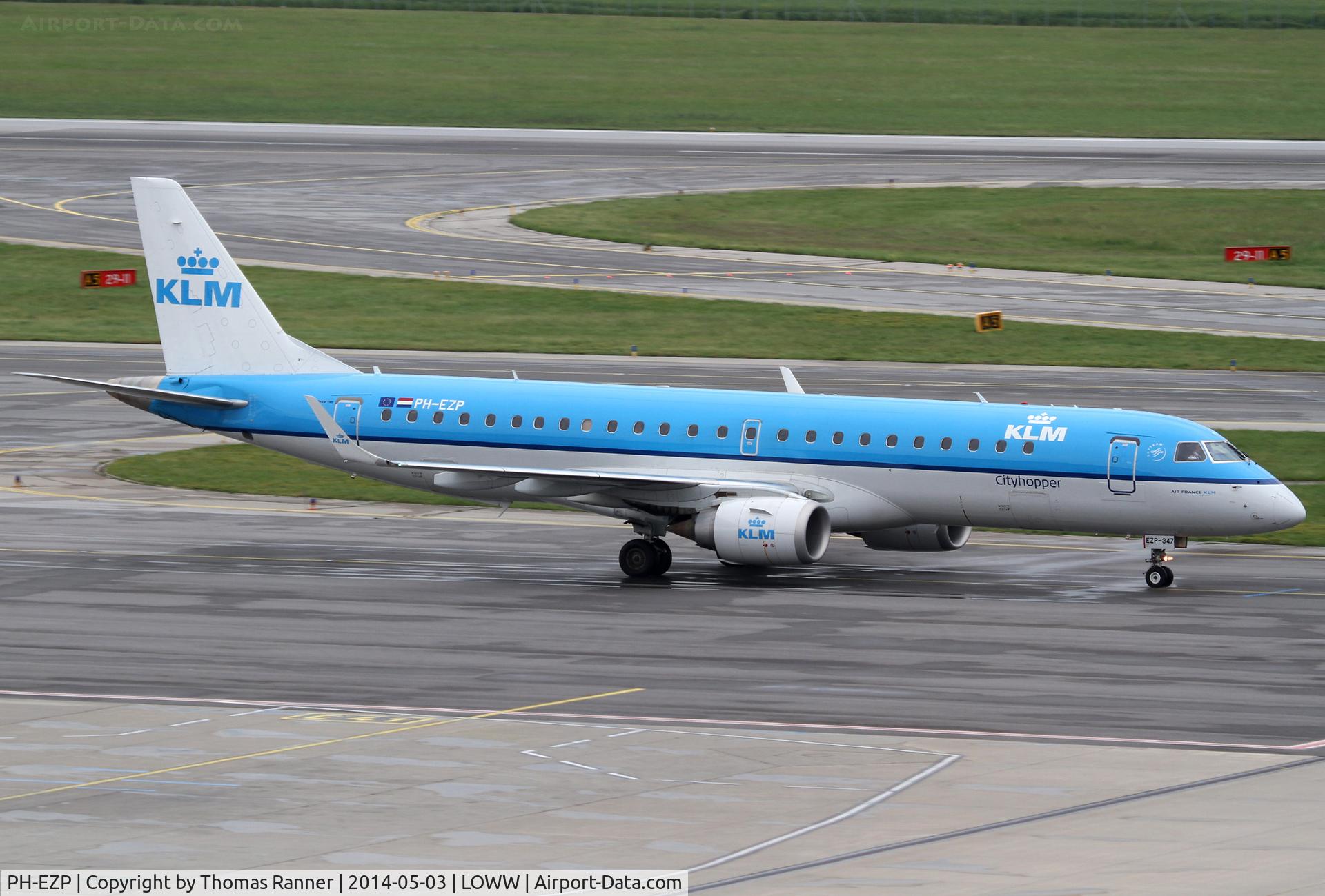 PH-EZP, 2010 Embraer 190LR (ERJ-190-100LR) C/N 19000347, KLM Emb190
