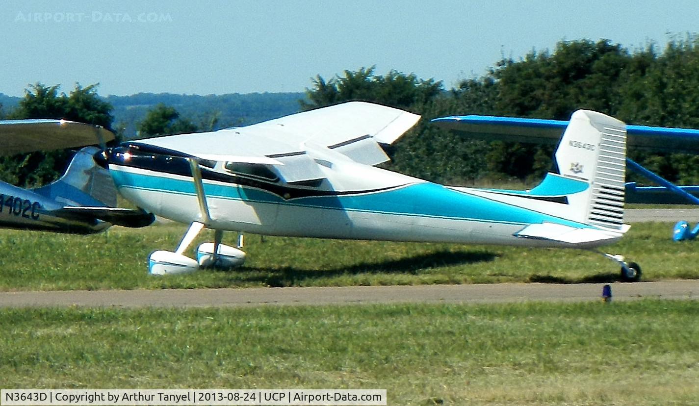 N3643D, 1981 Piper Aerostar 600 C/N 6008358161238, Taxiing after landing @ UCP Wheels and Wings Airshow