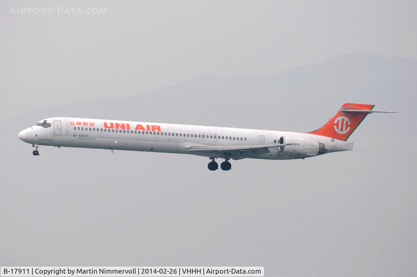 B-17911, 1996 McDonnell Douglas MD-90-30 C/N 53535/2158, UNI Air