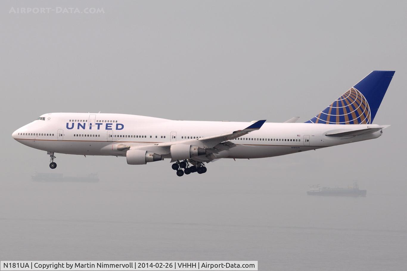 N181UA, 1991 Boeing 747-422 C/N 25278, United Airlines