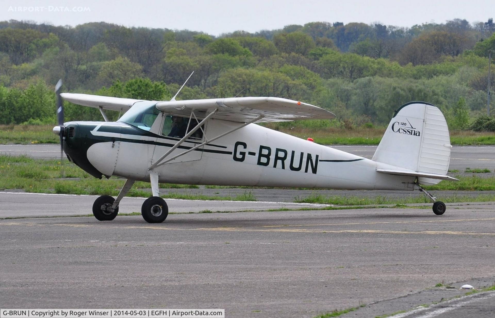 G-BRUN, 1946 Cessna 120 C/N 9294, Visiting Cessna 120. Formerly G-BRDH, N72127 and NC72127.