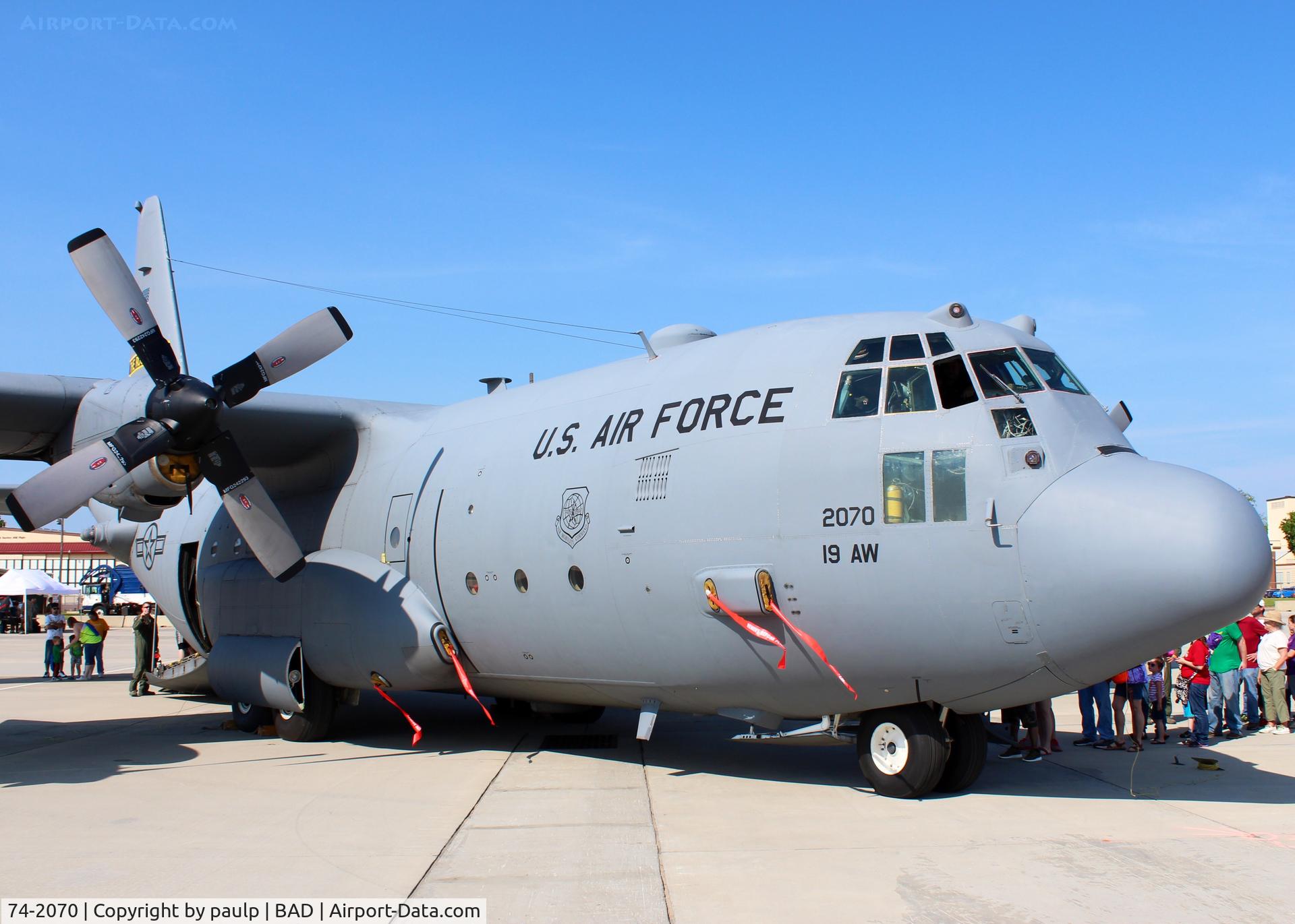 74-2070, 1974 Lockheed C-130H Hercules C/N 382-4700, At Barksdale Air Force Base.