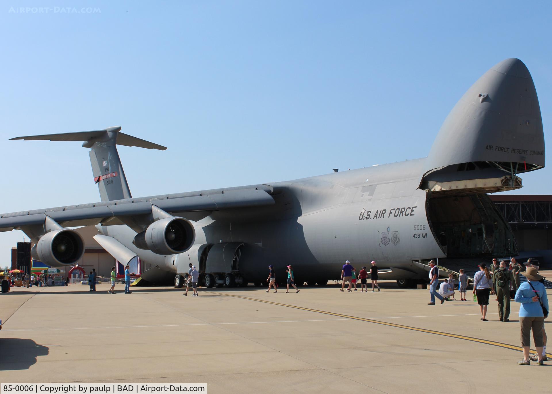 85-0006, 1985 Lockheed C-5B Galaxy C/N 500-0092, At Barksdale Air Force Base.