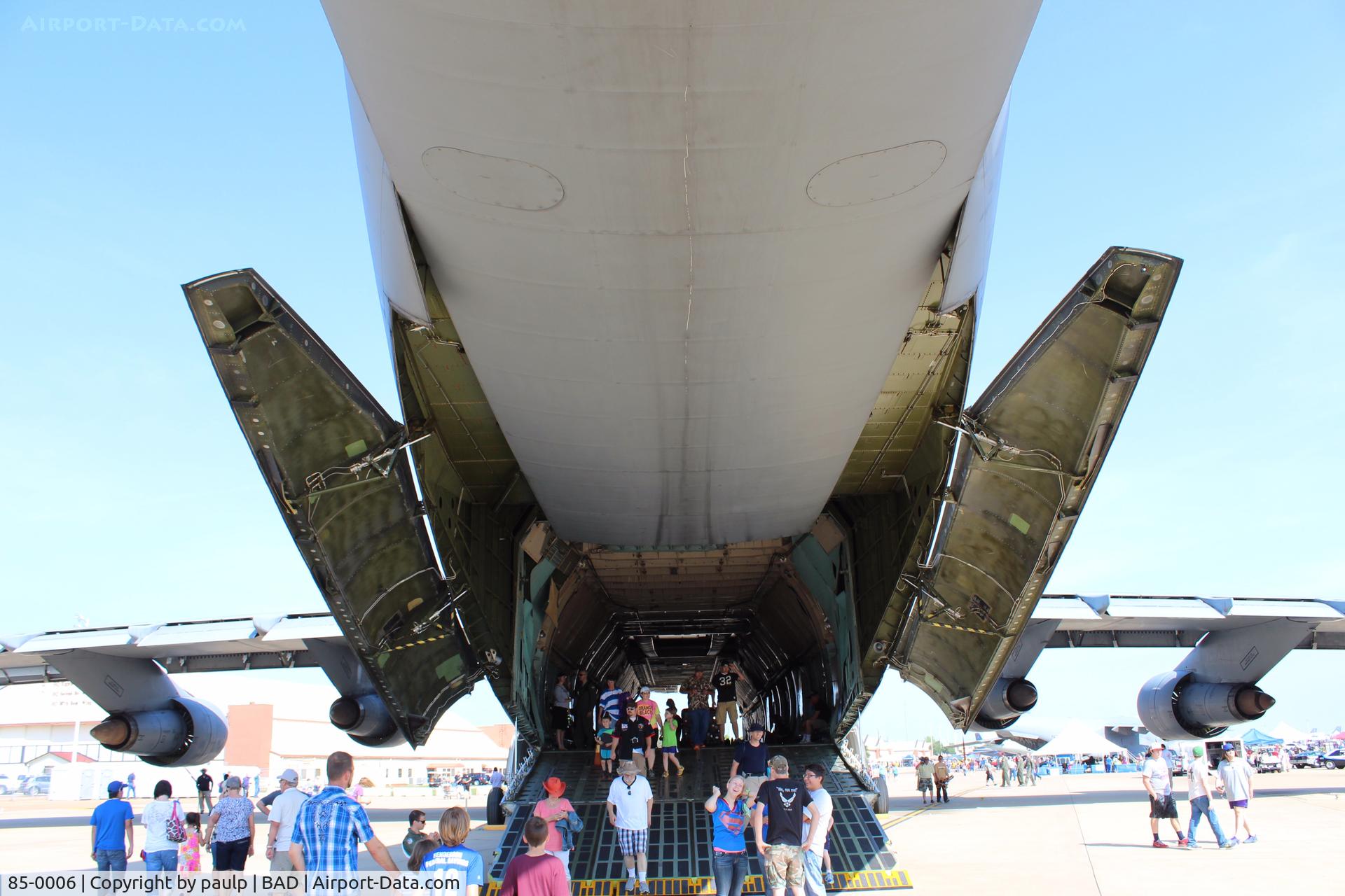 85-0006, 1985 Lockheed C-5B Galaxy C/N 500-0092, At Barksdale Air Force Base.