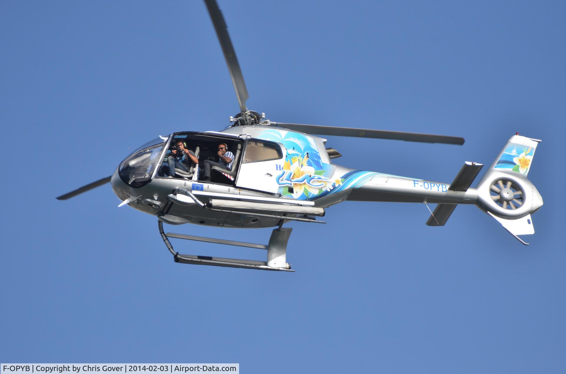 F-OPYB, 2000 Eurocopter EC-120B Colibri C/N 1116, Taken from the cruise ship MS Maasdam while in the port of Fort de France, Martinique.  Helicopter was circling the ship, taking photos.