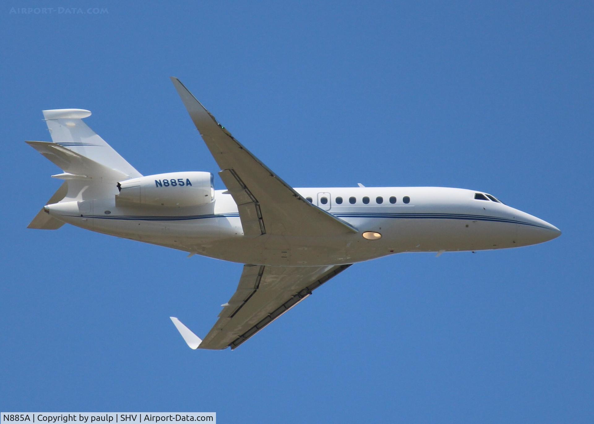N885A, 2013 Dassault Falcon 2000LX C/N 265, At Shreveport Regional.