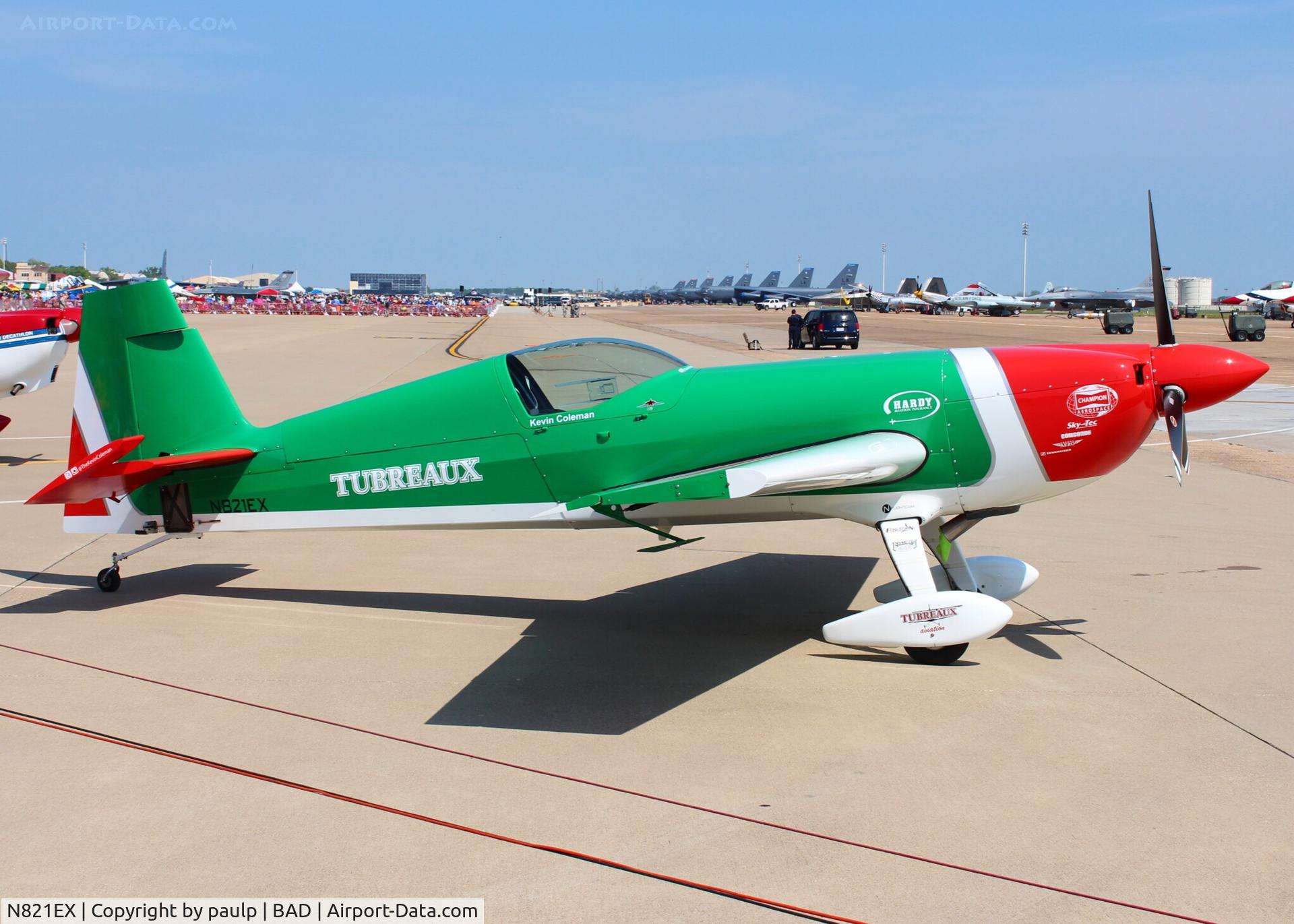 N821EX, 2006 Extra EA-300S C/N 1035, At Barksdale Air Force Base.