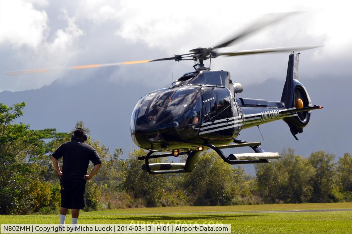 N802MH, 2003 Eurocopter EC-130B-4 (AS-350B-4) C/N 3707, At Princeville