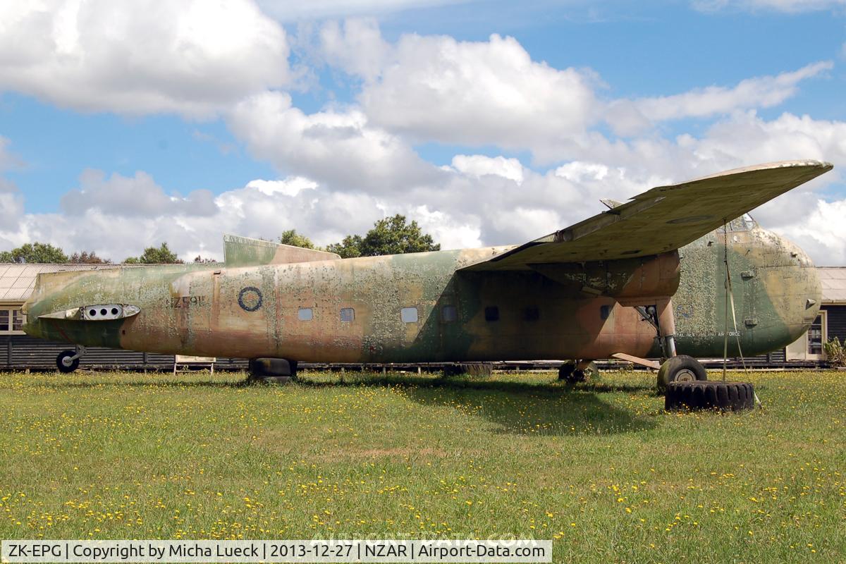 ZK-EPG, Bristol 170 Freighter Mk.31M C/N 13135, At the new spot
