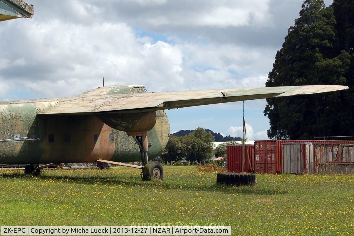 ZK-EPG, Bristol 170 Freighter Mk.31M C/N 13135, New hidden spot at Ardmore