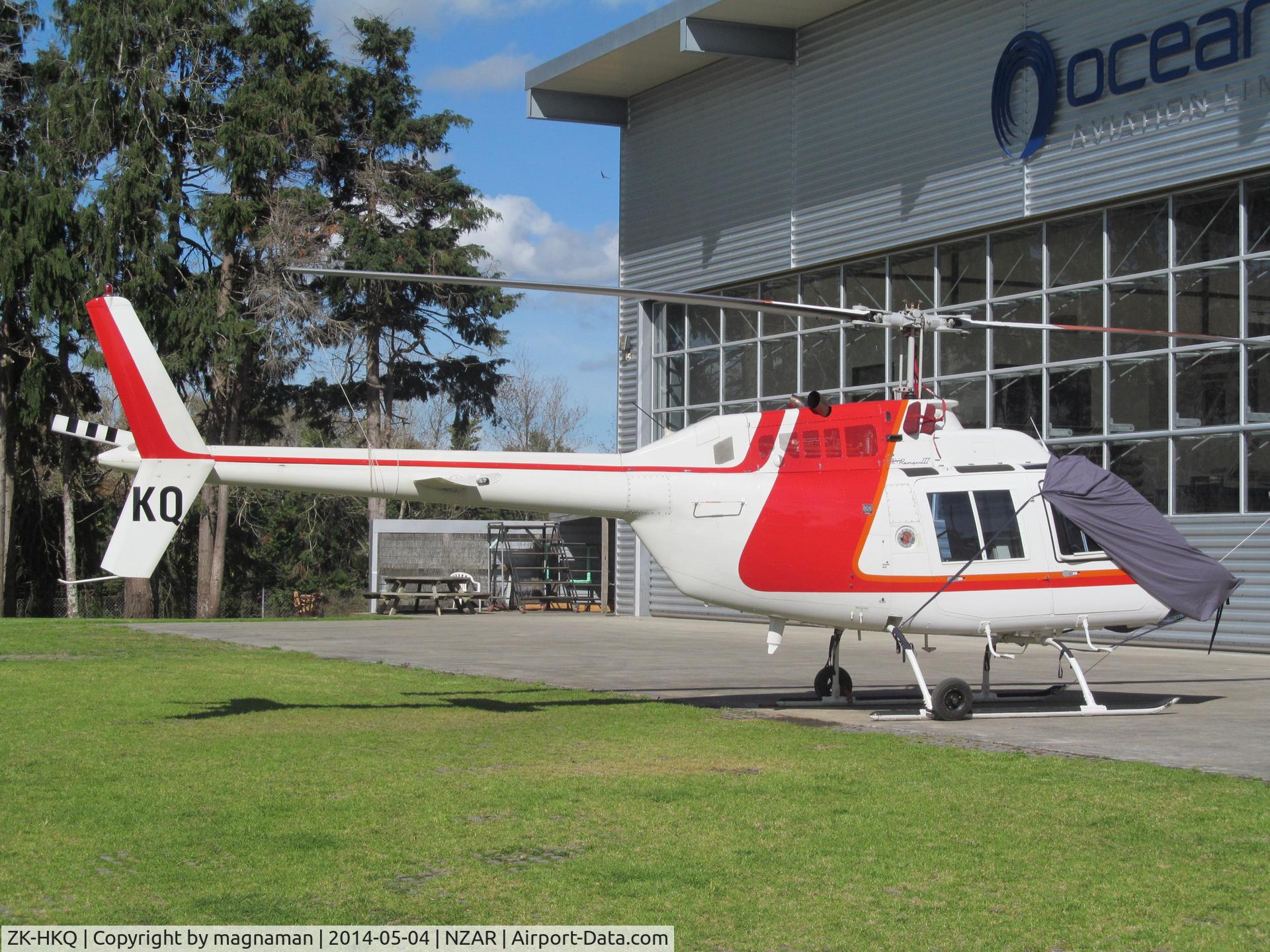 ZK-HKQ, Bell 206B C/N 4456, Actually a Bell 206 c/n 4456 - at Ardmore