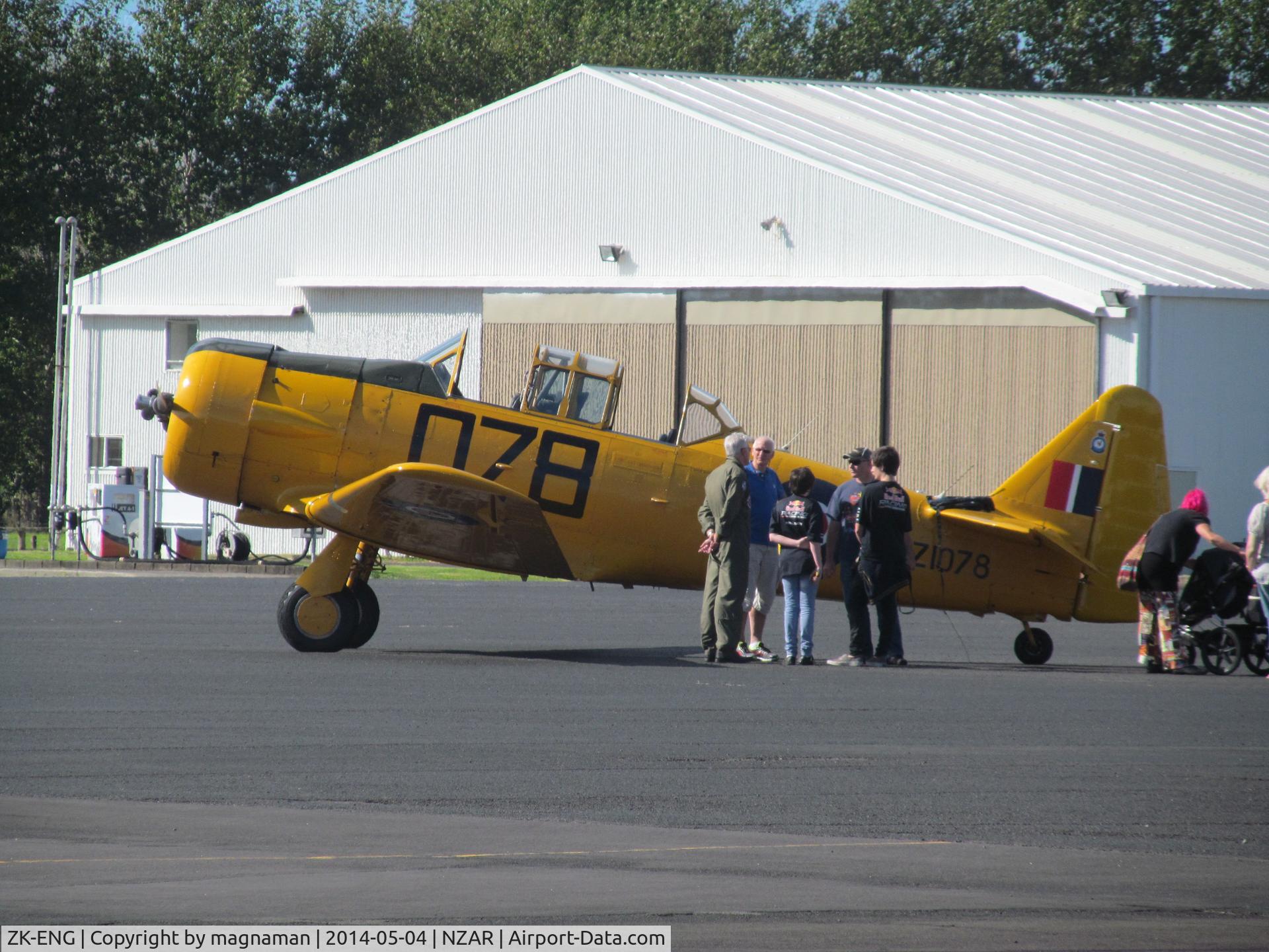 ZK-ENG, 1941 North American AT-6D Harvard III C/N 88-15873 (41-34119), Another sunny day - so more old props out and about