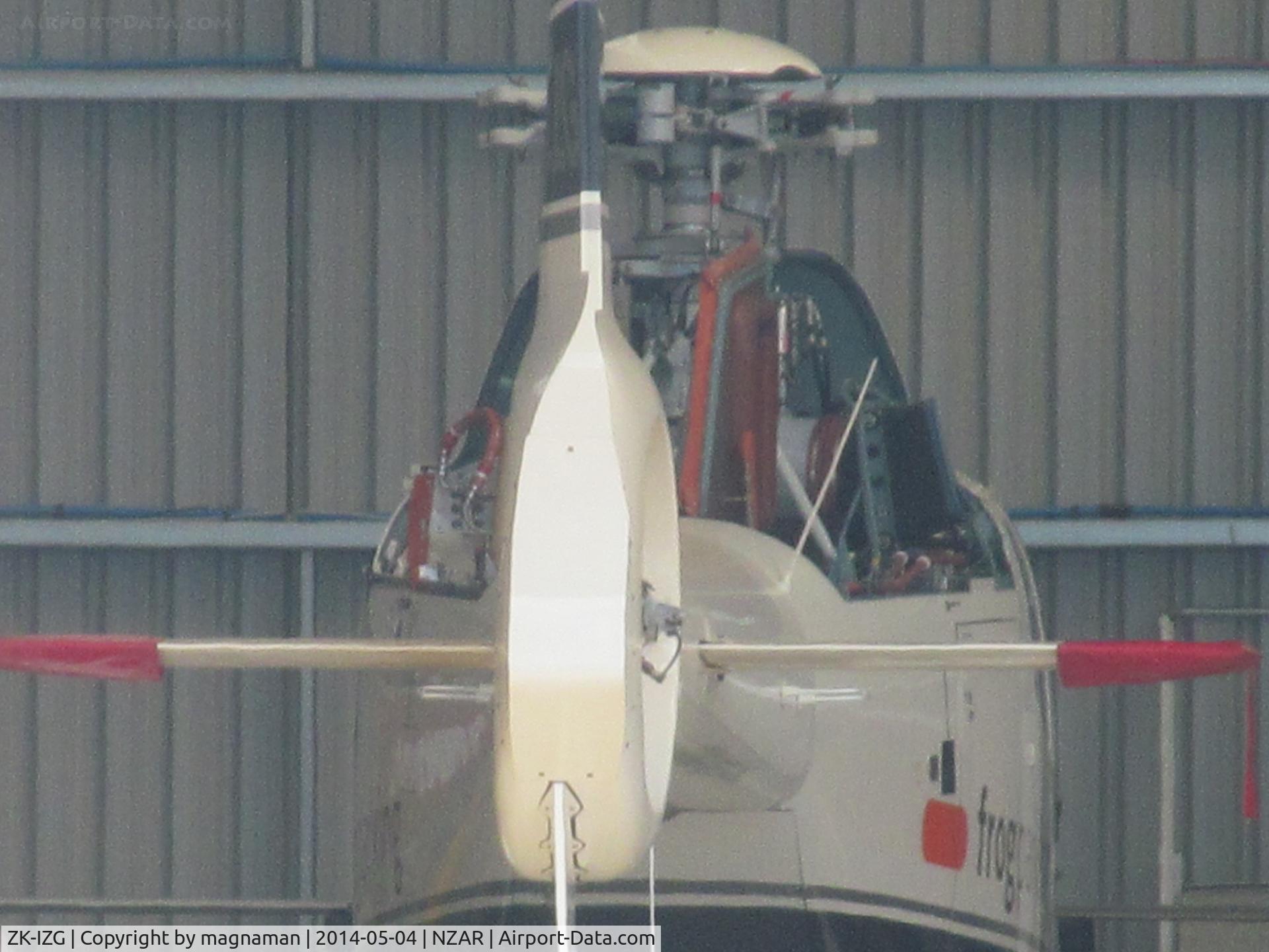 ZK-IZG, Eurocopter EC-120B Colibri C/N 1037, A rather odd angle as I could only see this from other side of apron today.
