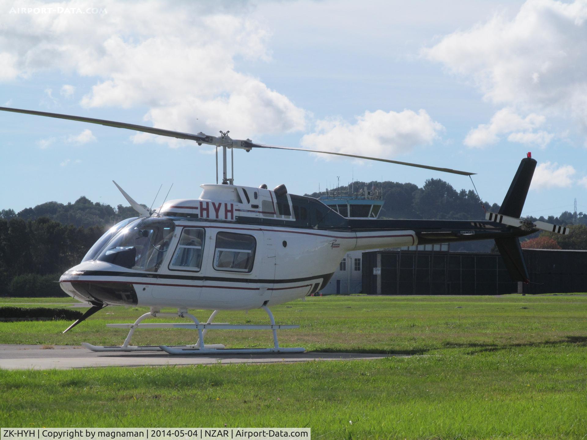 ZK-HYH, 1981 Bell 206B JetRanger III C/N 3290, Frequently seen buzzing around the airfield.