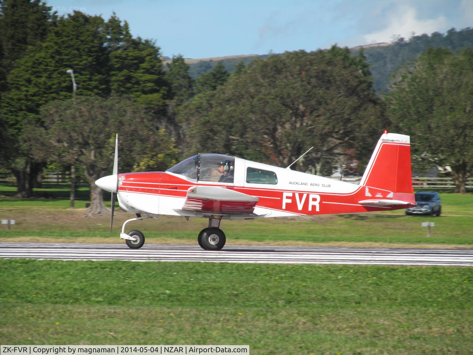 ZK-FVR, Grumman American AA-1C Lynx C/N AA1C-0098, On take off from Ardmore. It actually flies!!