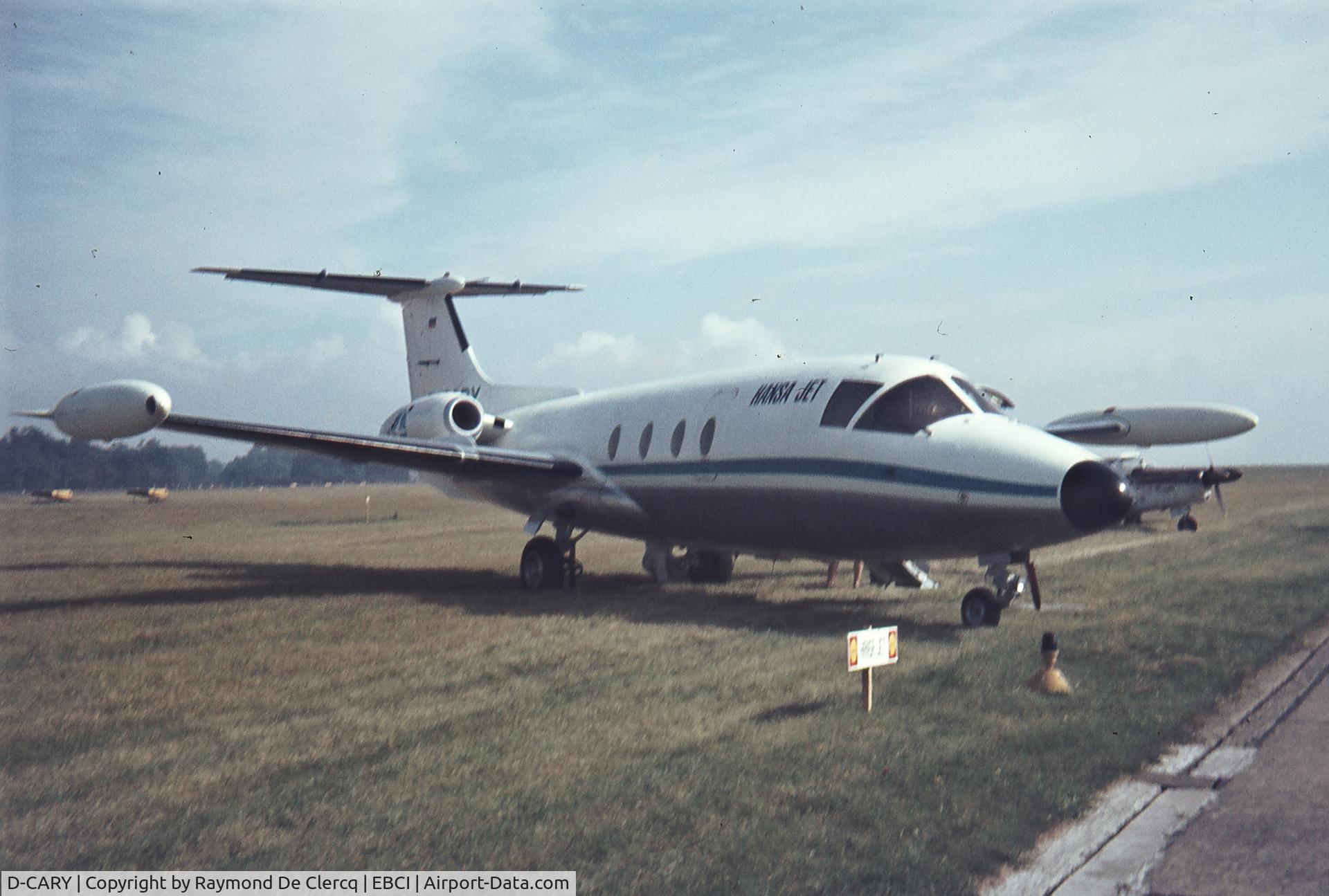 D-CARY, Hamburger Flugzeugbau HFB-320 Hansa Jet C/N 1026, Gosselies  1968