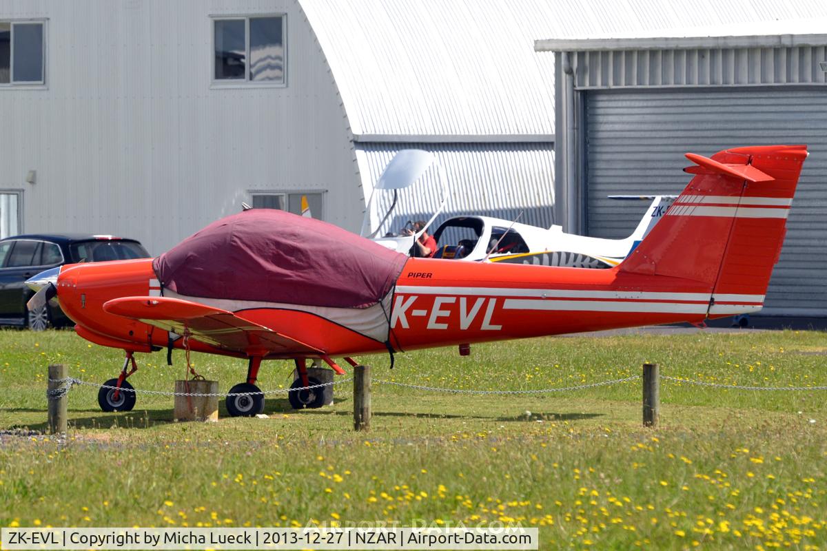 ZK-EVL, Piper PA-38-112 Tomahawk Tomahawk C/N 38-80A0061, At Ardmore
