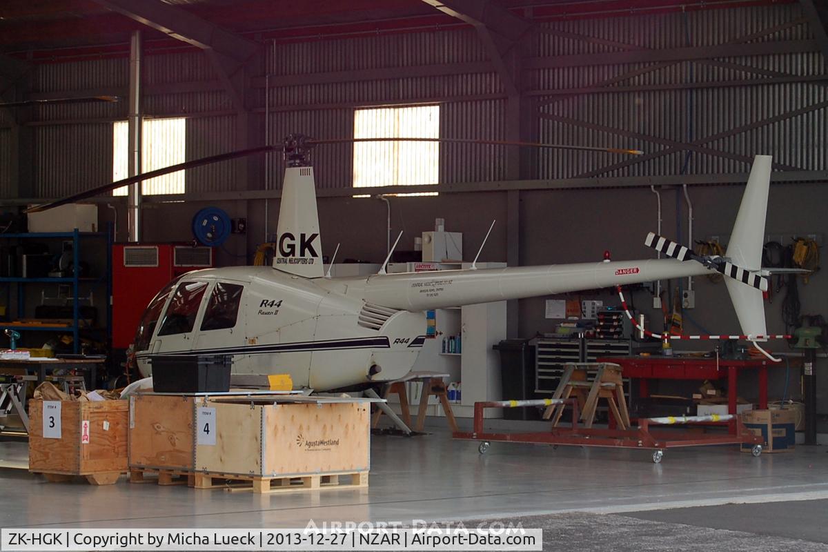 ZK-HGK, 2009 Robinson R44 II C/N 12463, At Ardmore