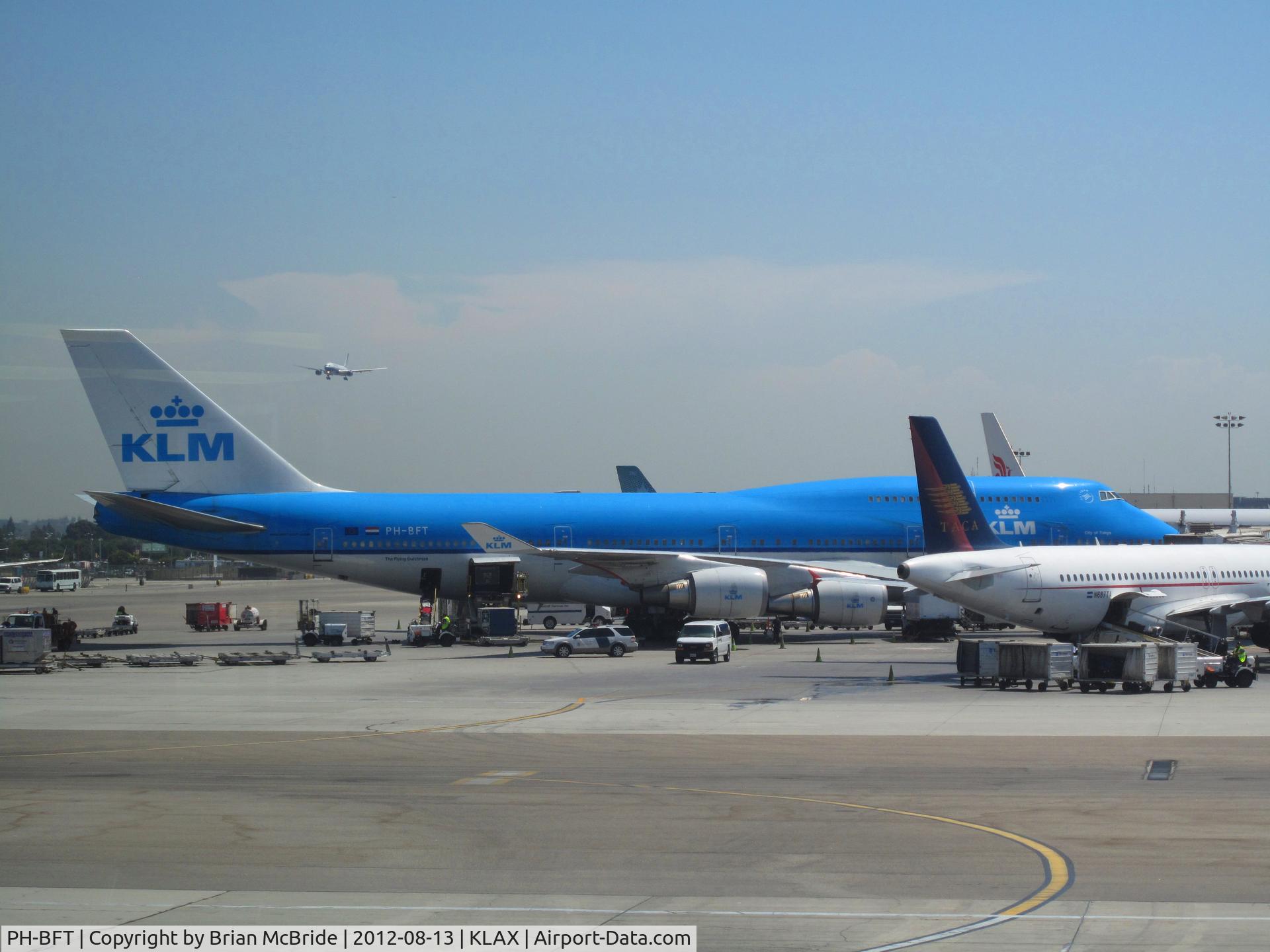 PH-BFT, 1997 Boeing 747-406BC C/N 28459, KLM. 747-406M. PH-BFT FT-037 cn 28459 1112. Los Angeles - International (LAX KLAX). Image © Brian McBride. 13 August 2012