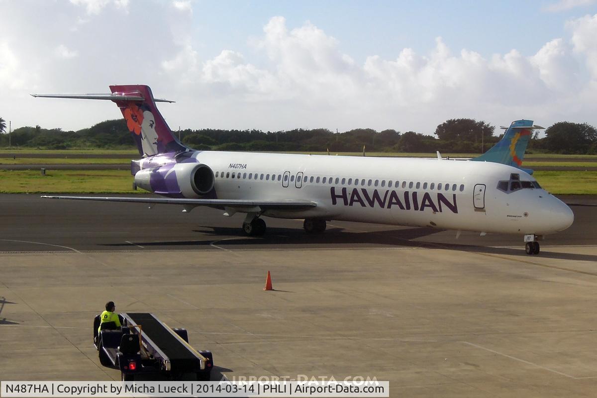 N487HA, 2001 Boeing 717-200 C/N 55132, At Lihue