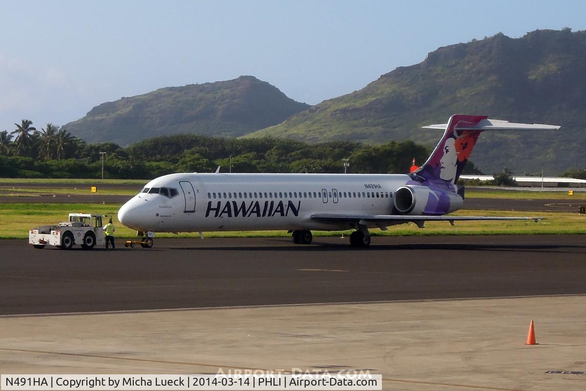 N491HA, 2003 Boeing 717-200 C/N 55175, At Lihue
