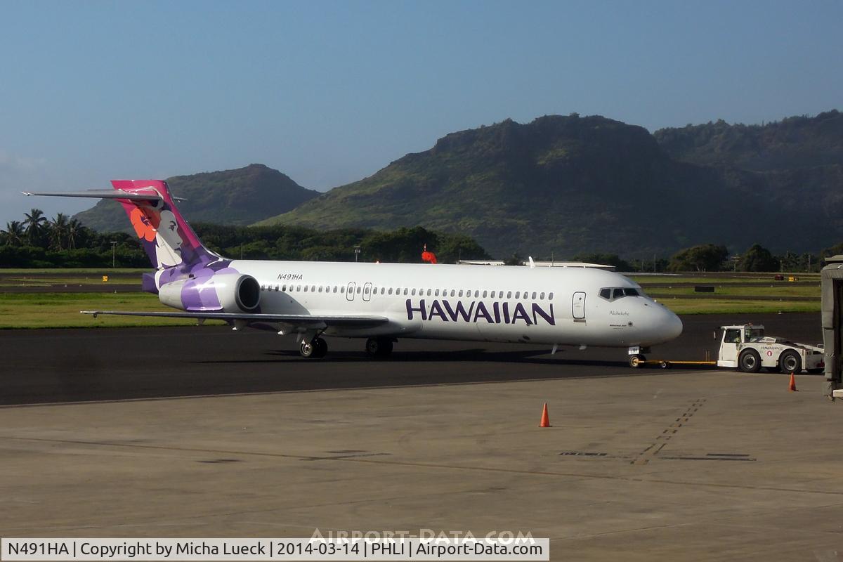 N491HA, 2003 Boeing 717-200 C/N 55175, At Lihue