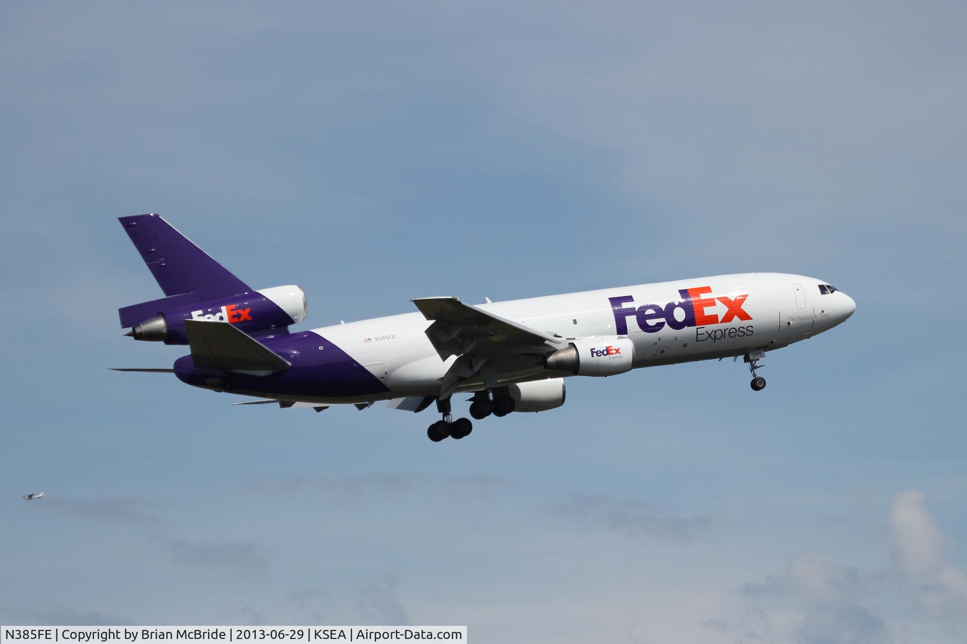 N385FE, 1973 McDonnell Douglas MD-10-10F C/N 46619, FedEx Express. MD-10-10F. N385FE cn 46619 119. Seattle Tacoma - International (SEA KSEA). Image © Brian McBride. 29 June 2013