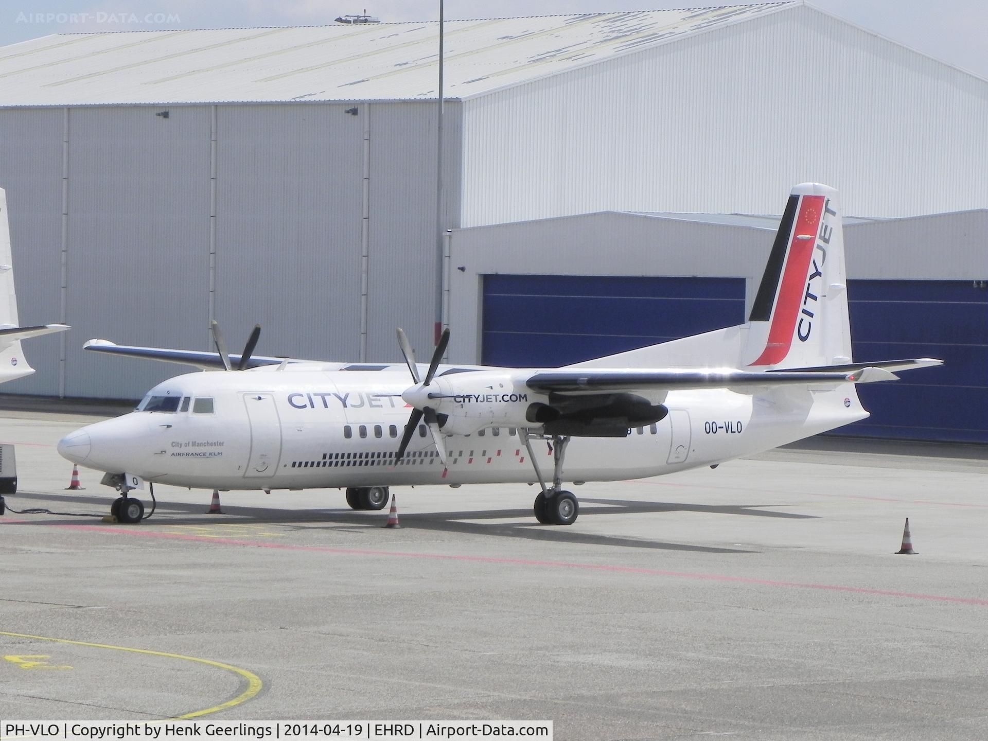 PH-VLO, 1988 Fokker 50 C/N 20127, Rotterdam The Hague Airport , Rotterdam The Hague  CityJet , Fokker 50