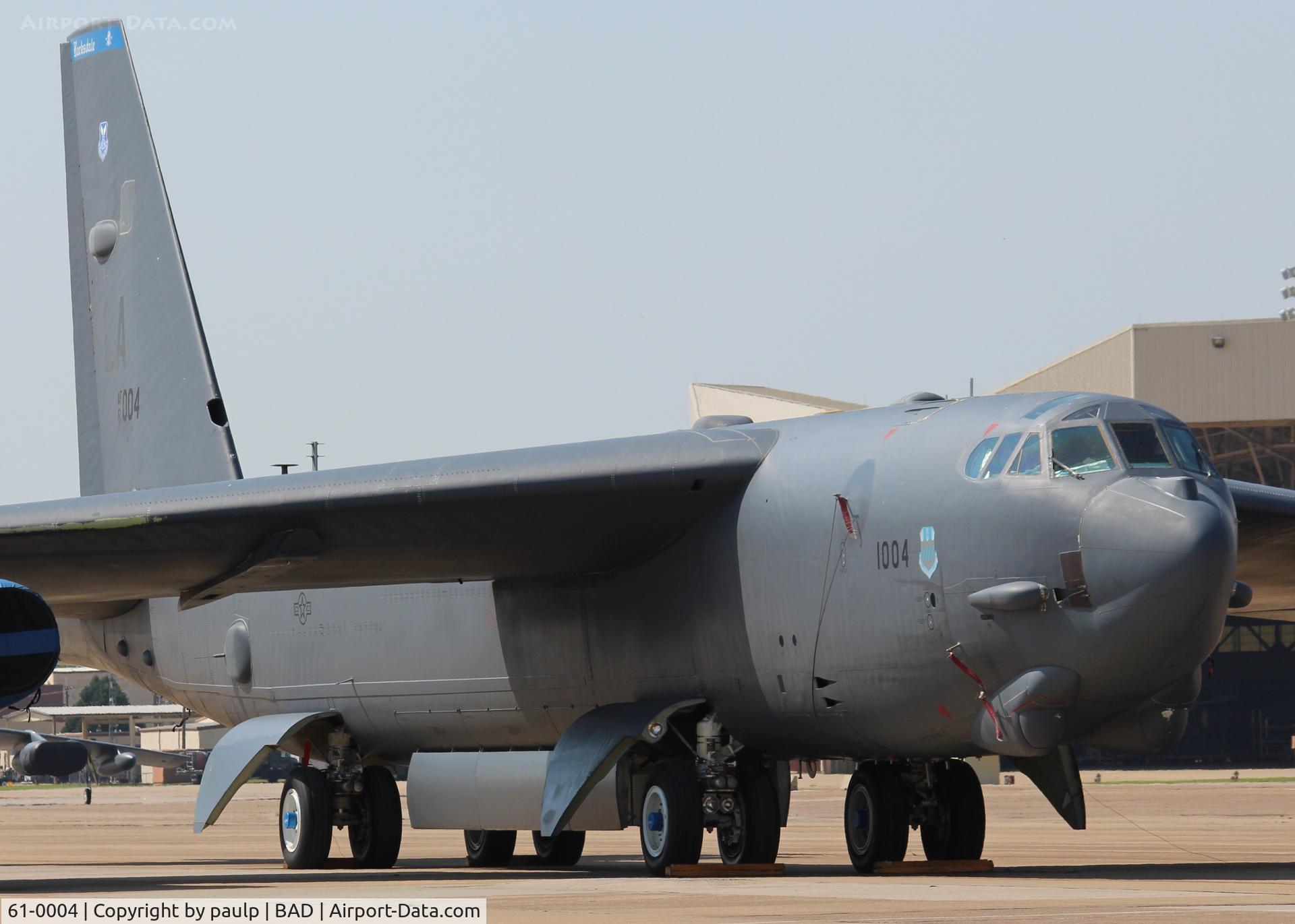 61-0004, 1961 Boeing B-52H Stratofortress C/N 464431, At Barksdale Air Force Base.