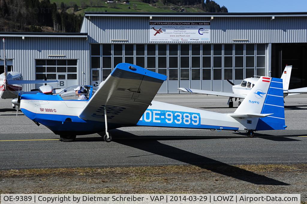 OE-9389, Scheibe SF-25C Falke C/N 44433, Scheibe SF25 Falke