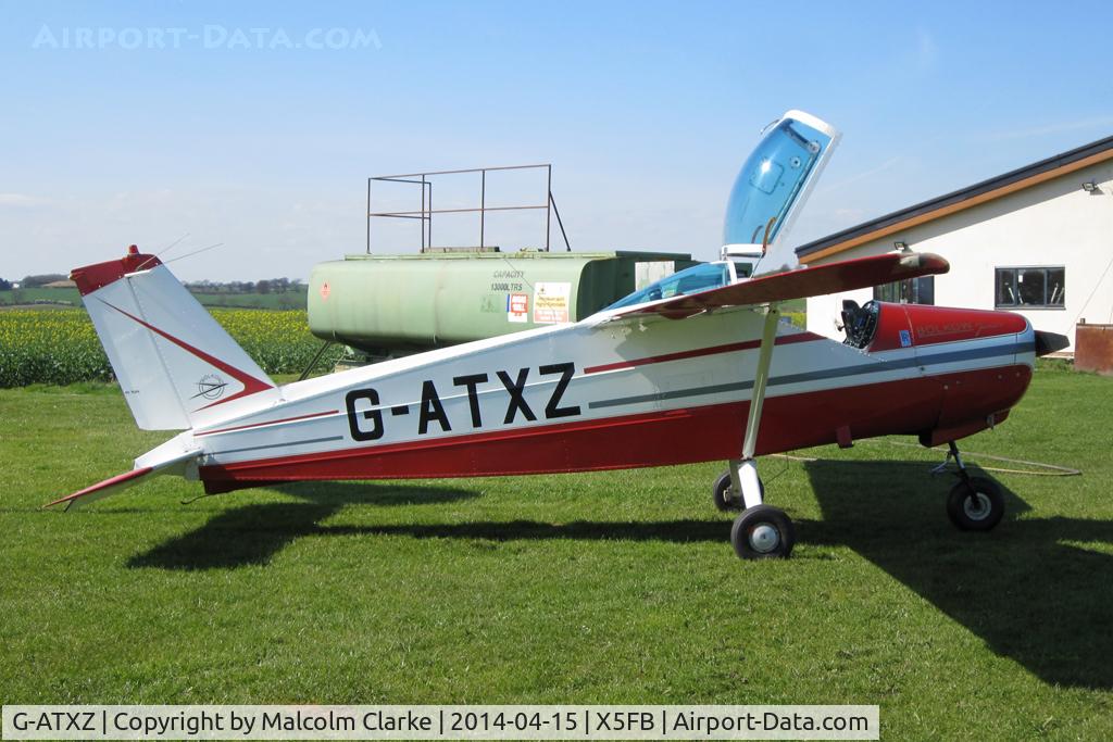 G-ATXZ, 1966 Bolkow Bo-208C Junior C/N 624, Bolkow BO-208C Junior, Fishburn Airfield UK, April 2014.