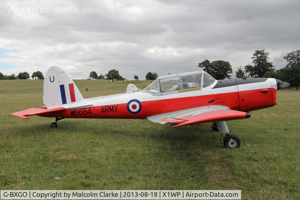 G-BXGO, 1950 De Havilland DHC-1 Chipmunk T.10 C/N C1/0097, De Havilland DHC-1 Chipmunk at The De Havilland Moth Club's 28th International Moth Rally at Woburn Abbey. August 2013.