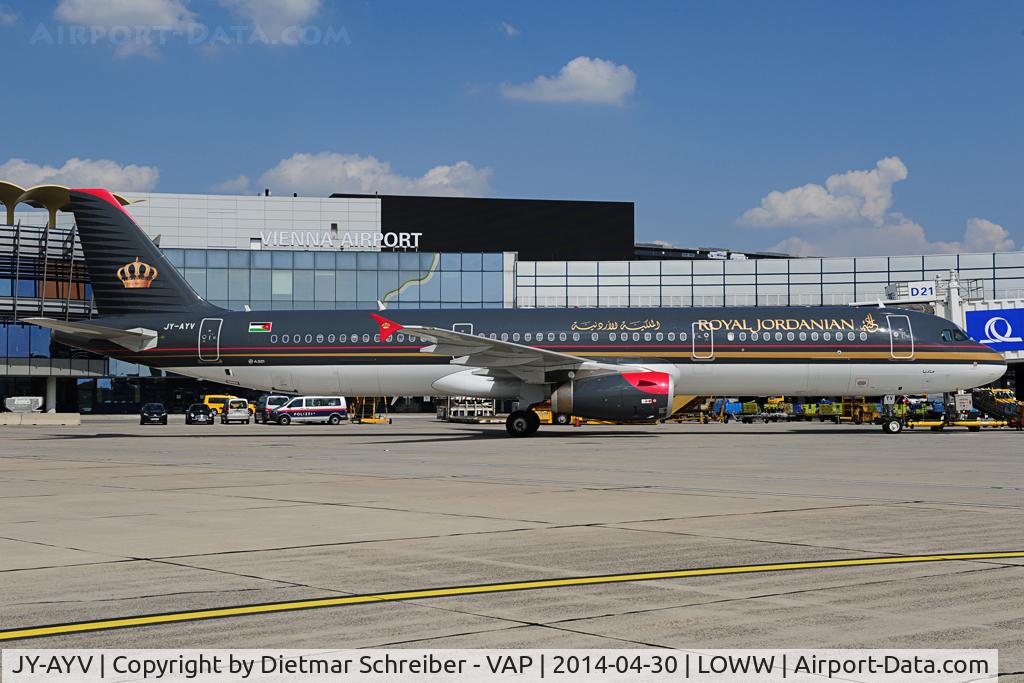 JY-AYV, 2012 Airbus A321-231 C/N 5177, Royal Jordanian Airbus 321