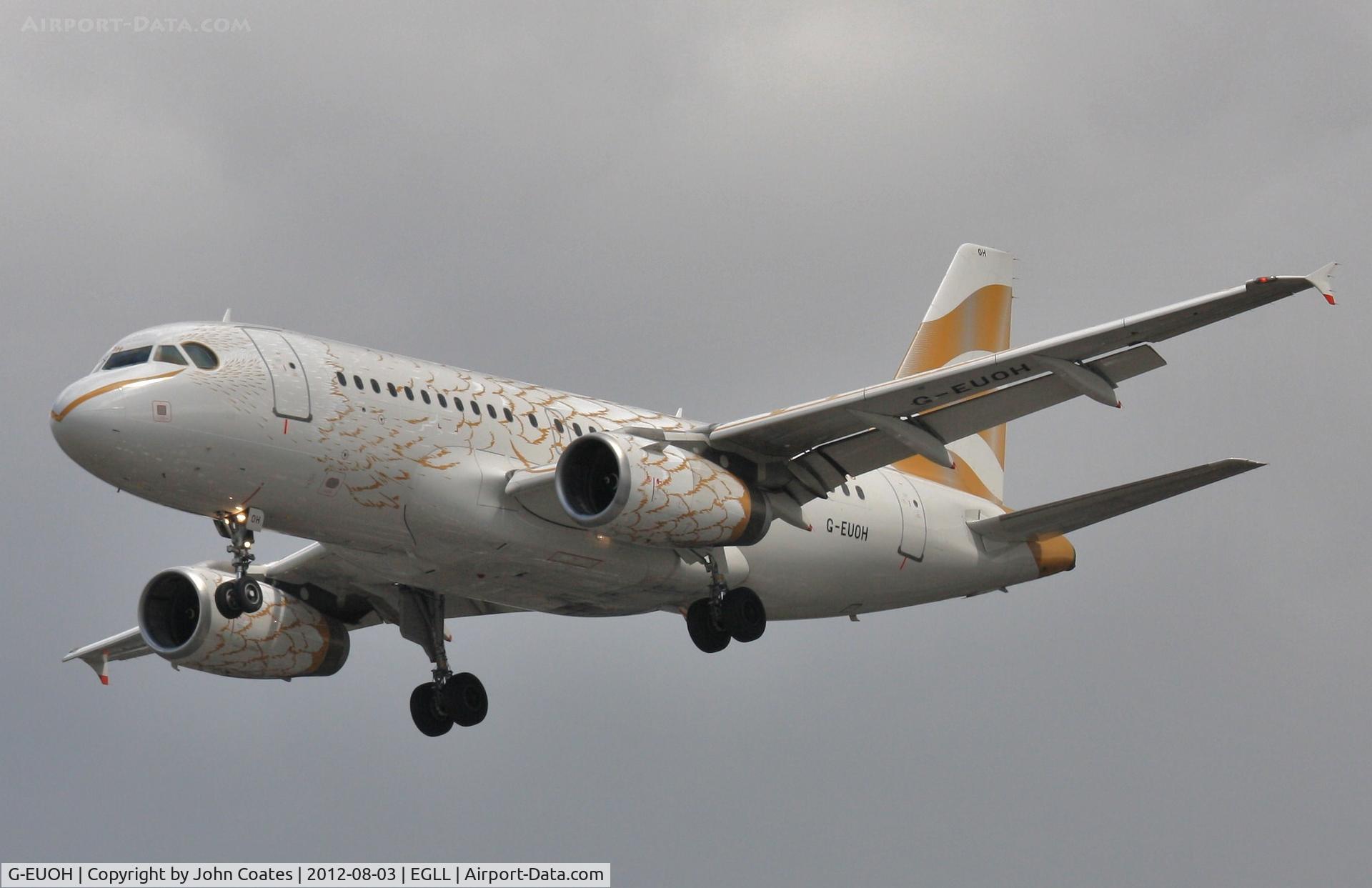 G-EUOH, 2001 Airbus A319-131 C/N 1604, Approach 27R