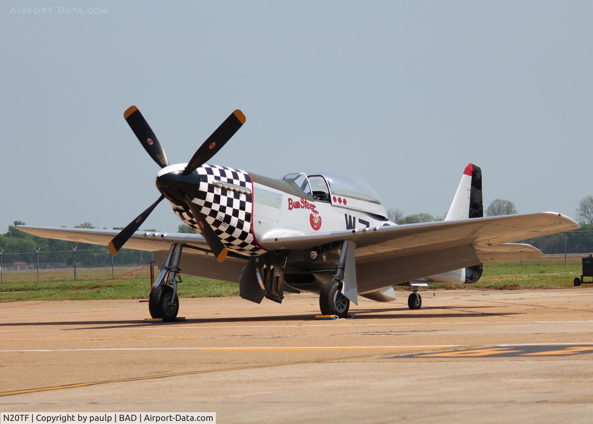 N20TF, 1967 North American (Cavalier) TF-51D Mustang C/N AF67-14866, At Barksdale Air Force Base.