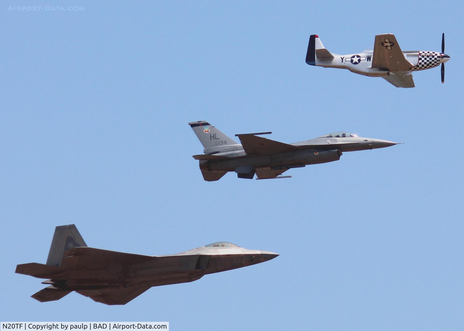 N20TF, 1967 North American (Cavalier) TF-51D Mustang C/N AF67-14866, At Barksdale Air Force Base.