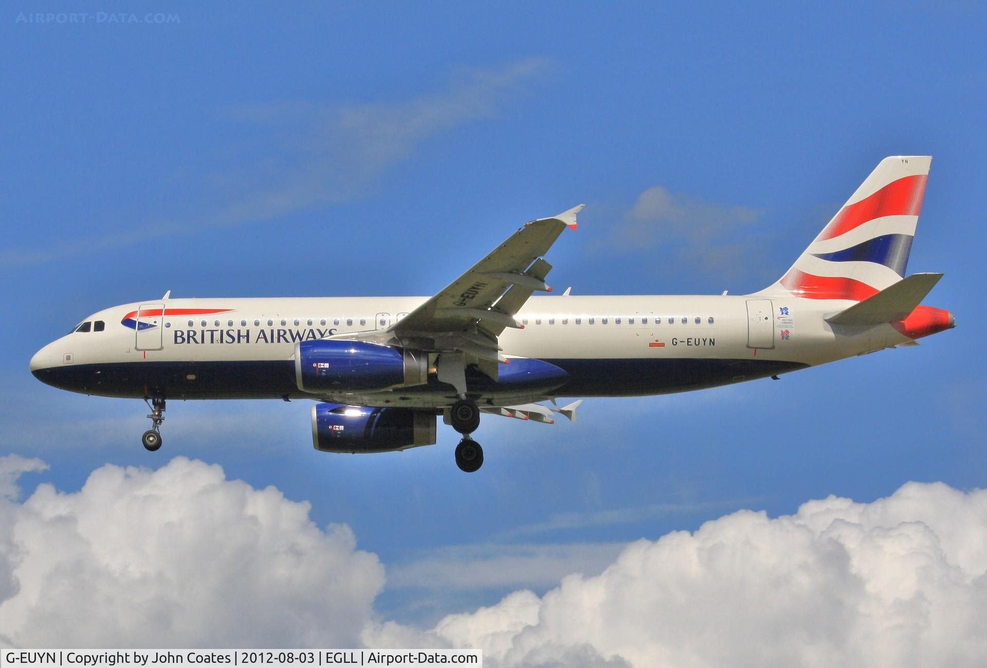 G-EUYN, 2011 Airbus A320-232 C/N 4975, Finals 27R