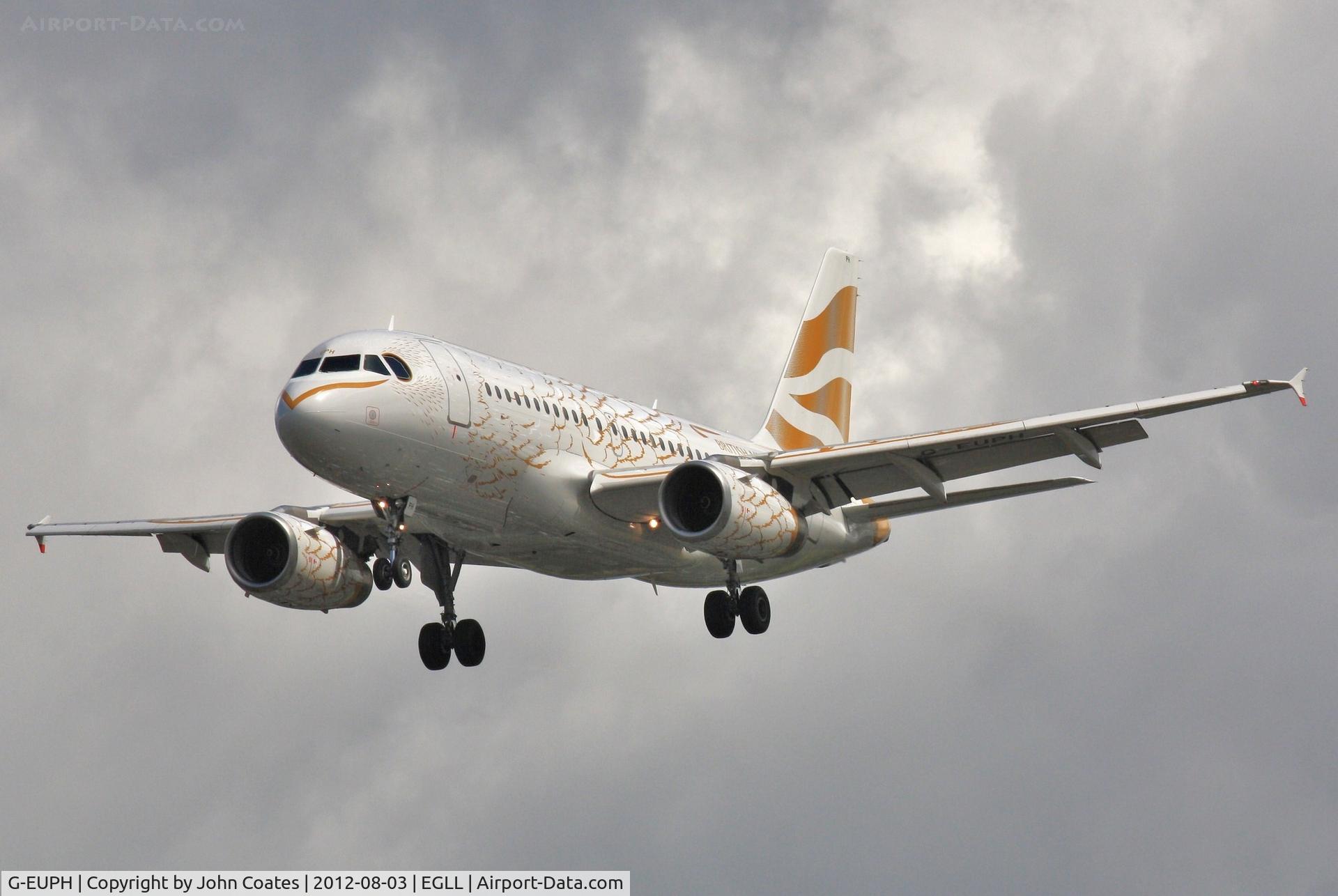 G-EUPH, 2000 Airbus A319-131 C/N 1225, Approach 27R