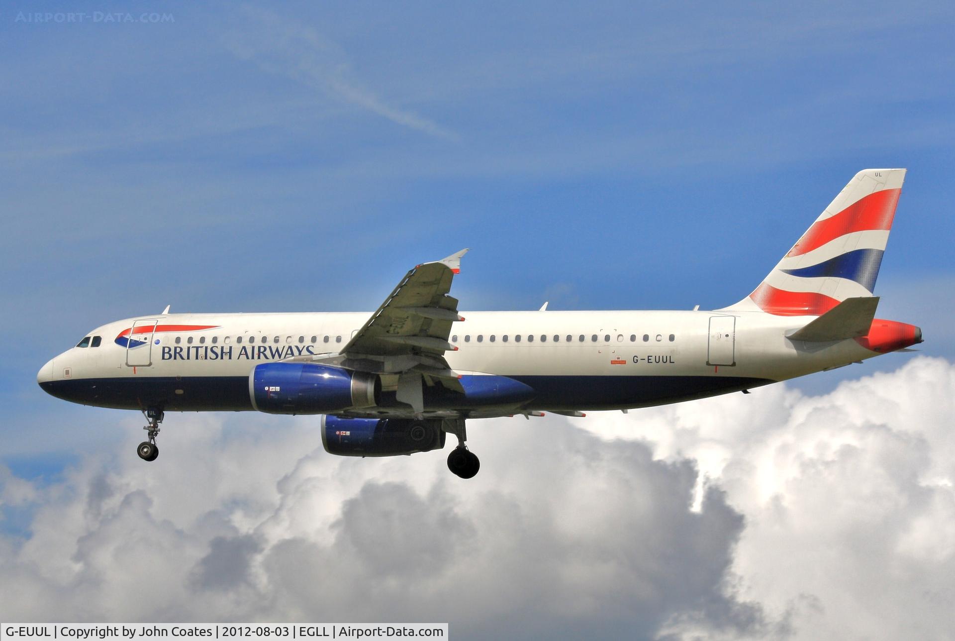 G-EUUL, 2002 Airbus A320-232 C/N 1708, Finals 27R
