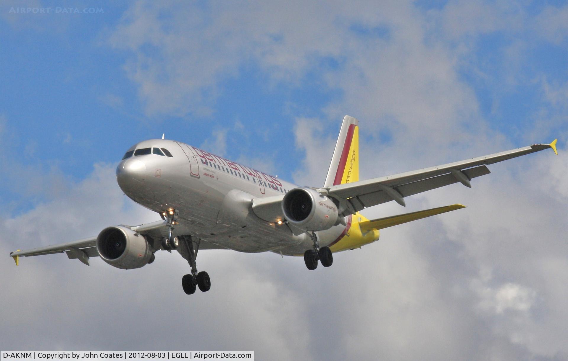 D-AKNM, 1999 Airbus A319-112 C/N 1089, Approach 27R
