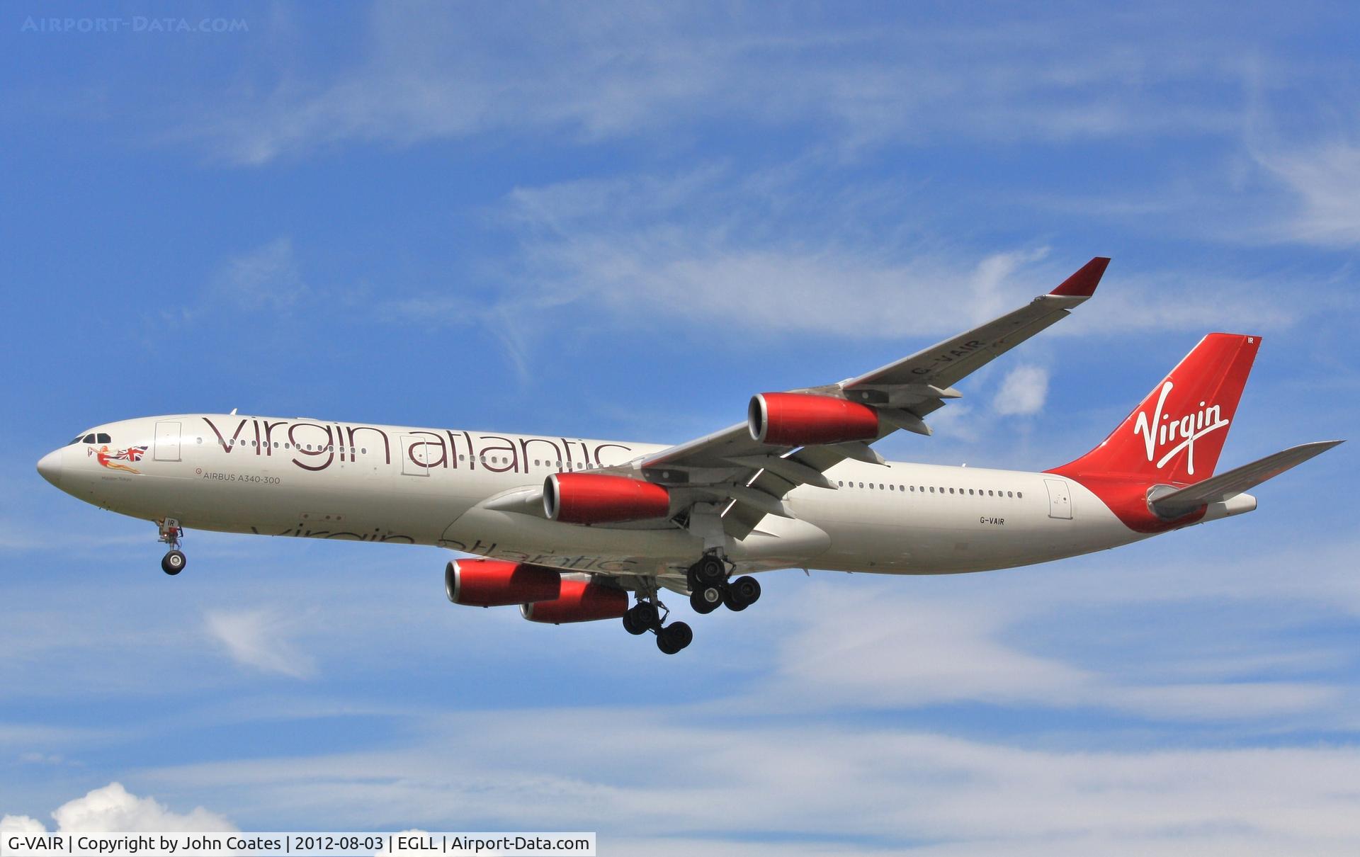 G-VAIR, 1997 Airbus A340-313 C/N 164, Approach 27R
