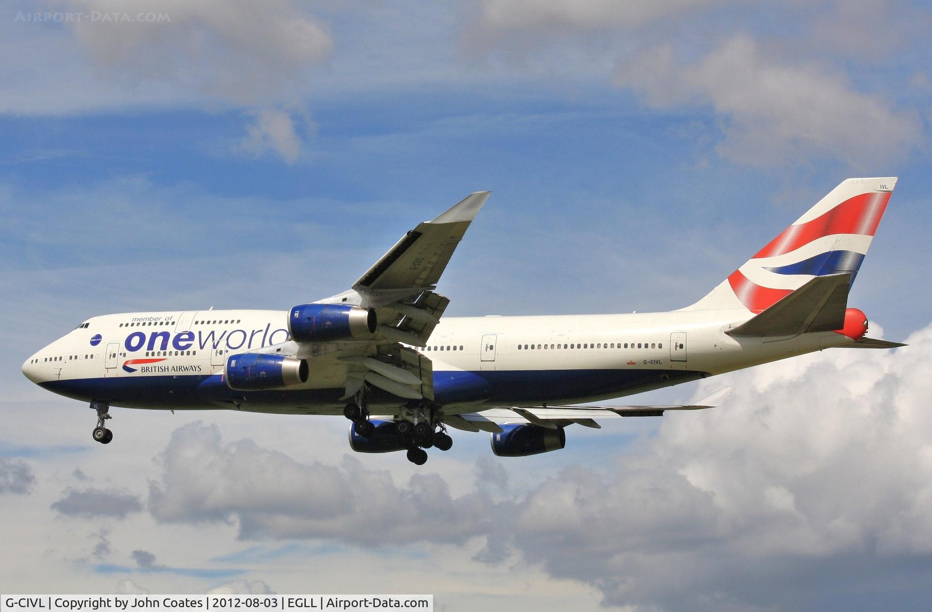 G-CIVL, 1997 Boeing 747-436 C/N 27478, Finals 27R