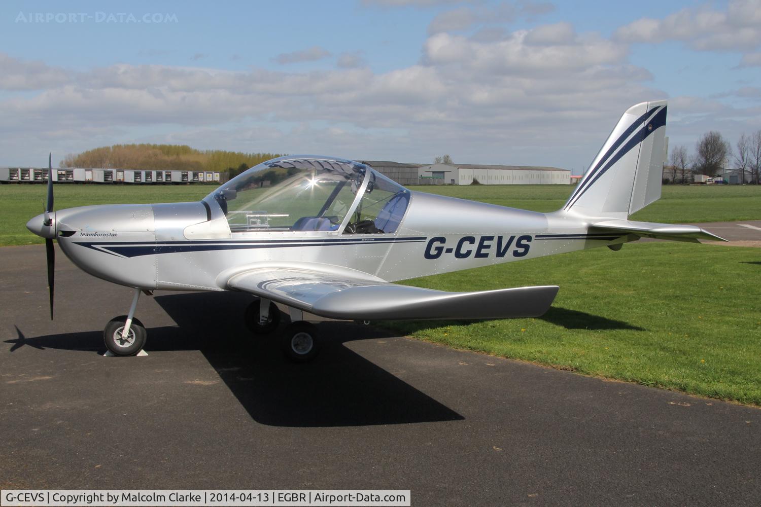 G-CEVS, 2007 Cosmik EV-97 TeamEurostar UK C/N 3102, Cosmik EV-97 Teameurostar UK at The Real Aeroplane Club's Early Bird Fly-In, Breighton Airfield, April 2014.