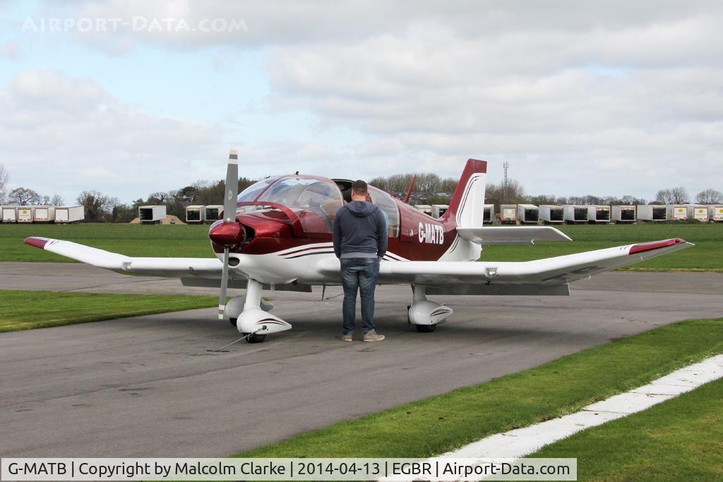 G-MATB, 1972 Robin DR-400-160 Chevalier C/N 735, Robin DR-400-160 Chevalier at The Real Aeroplane Club's Early Bird Fly-In, Breighton Airfield, April 2014.