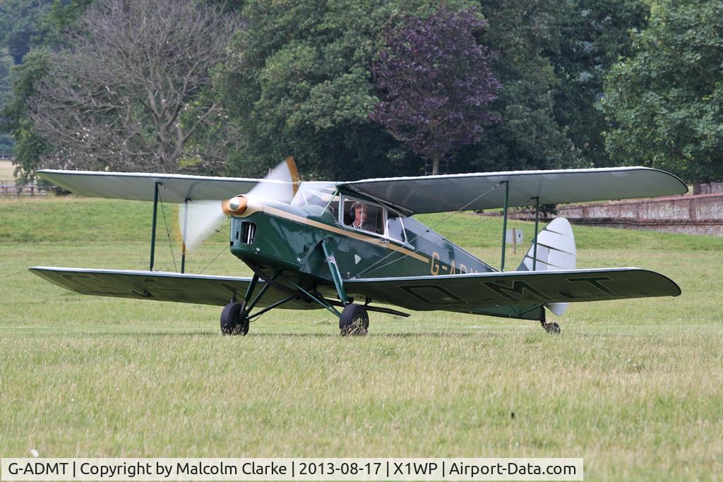 G-ADMT, 1936 De Havilland DH.87B Hornet Moth C/N 8093, De Havilland DH-87B Hornet Moth at The De Havilland Moth Club's 28th International Moth Rally at Woburn Abbey. August 2013.