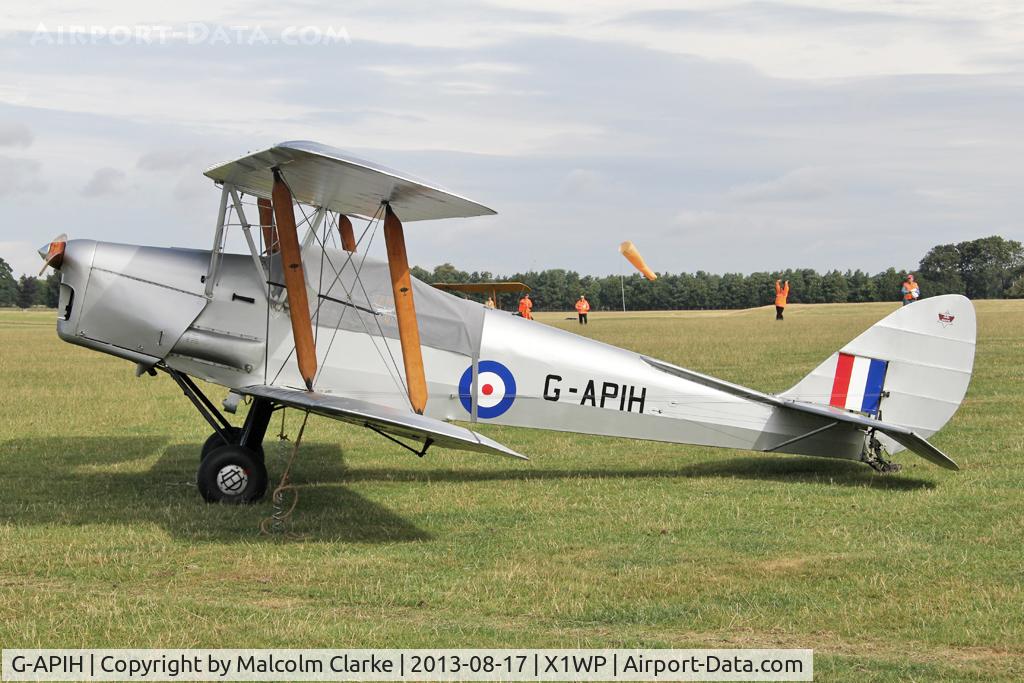 G-APIH, 1939 De Havilland DH-82A Tiger Moth II C/N 82981, De Havilland DH-82A Tiger Moth II at The De Havilland Moth Club's 28th International Moth Rally at Woburn Abbey. August 2013.